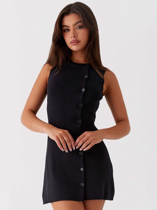 Peppermayo Dresses & Skirts - PEPPERMAYO • Not One Time Knit Mini Dress in Black